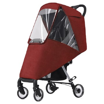 JAR嚴選 環保無毒透氣通風兒童推車雨罩 - 紅色  1個