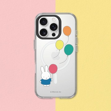 【Pinkoi x miffy】Clear Magsafe兼容透明防摔手機殼-氣球飄走了
