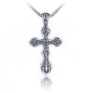 【巴黎精品】現貨+預購 鈦鋼項鍊鈦鋼吊墜-十字架歐美嘻哈男飾品v1ak9