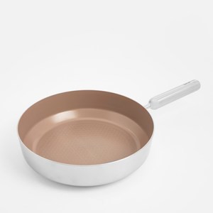 Neoflam Edge陶瓷塗層蜂巢不鏽鋼炒鍋28cm 棕