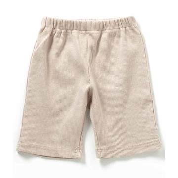 日本 BREEZE - DAISUKI 舒適彈性羅紋短褲-米