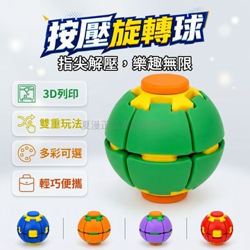 台灣出貨✨ 按壓旋轉球 3D列印 解壓玩具 指尖陀螺 學生 EDC 桌面擺件