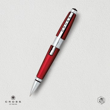 【CROSS】EDGE 創意筆款系列 紅色鋼珠筆(原廠正貨)