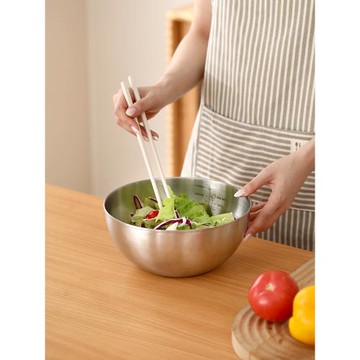 304不銹鋼打蛋盆家用加厚打發盆廚房攪拌盆日式烘焙料理盆沙拉盆