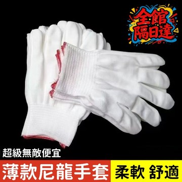 🔥隔日達+速發🔥超級無敵便宜手套 白尼龍手套 工作手套 勞保手套 防汗手套作業手套 13針無塵防汗手套 尼龍手套HHG
