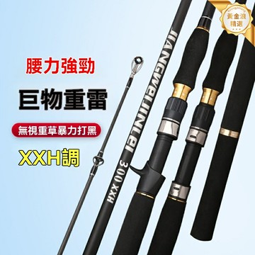 【巨物雷強】錨魚竿 路亞竿 遠投竿 雷強竿套裝 超硬調 XXXH調性 3米長節 黑魚專用 強力搏擊