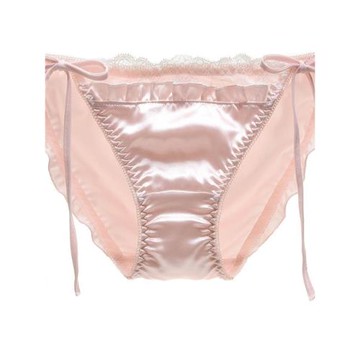 復古溫柔粉色日系軟萌少女甜美可愛透氣性感蕾絲棉質女士三角褲潮
