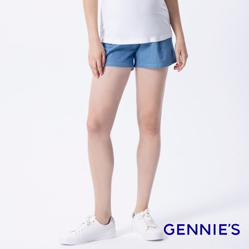 Gennies奇妮 清新單寧短褲(淺藍T4H15)