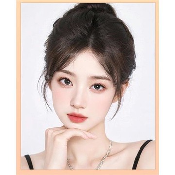 【米蘭精品】現貨+預購 假瀏海全真髮假髮補髮片-輕薄隱形胎毛瀏海女假髮2色74ka13