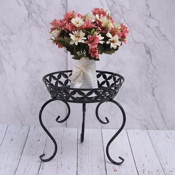 鐵藝花架子室內落地式陽臺裝飾置物架客廳電視機旁茶幾多肉花盆架