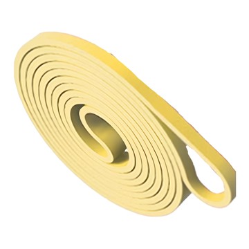 muva 高密度肌力鍛鍊帶  強力伸展健身塑形  輕量黃  厚0.5 x 1.5cm ( 周長208cm )  1條