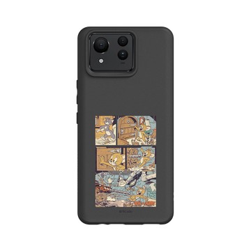 Zenfone 11 Ultra SolidSuit 黑 - 湯姆貓與傑利鼠 Tom and Jerry - 復古漫畫風
