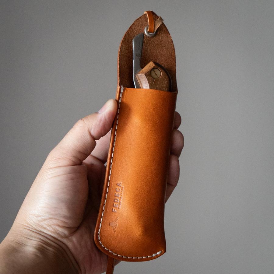 FEDECA Folding Knife Leather Case　フェデカ　フォールディングナイフ レザーケース　000877