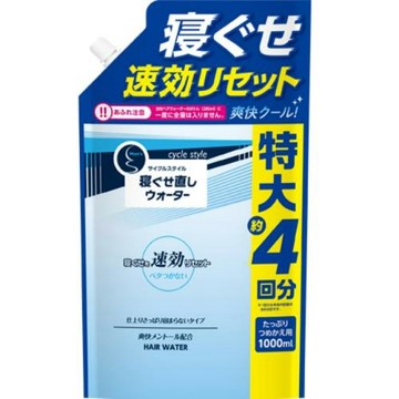 日本【第一石鹼 】速乾男仕定型噴霧 補充包1000ml 二入組