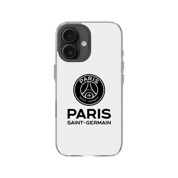 iPhone 16 Clear Case（相機按鈕） 透明 - PSG - Paris Saint-Germain Black 黑