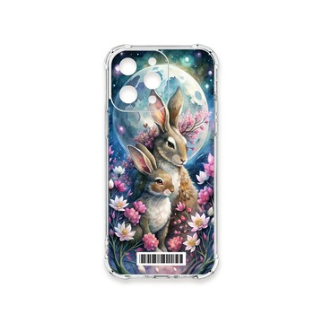 iPhone 15 Pro Max 殼 TRON IPHONE 15 PRO MAX 月球上的兔子  載具 四角防摔殼 手機殼