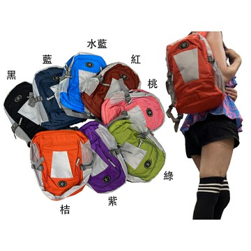 ~雪黛屋~POWER 後背包中小容量可A4紙胸釦主袋+外袋共四層防水尼龍布全齡適PW891