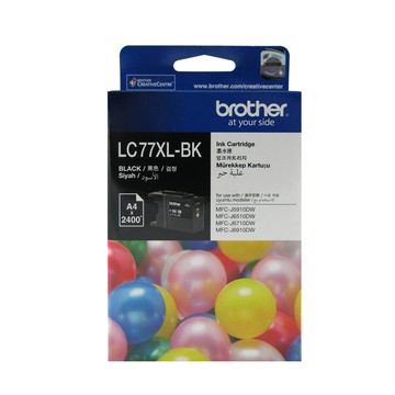 BROTHER LC77XL-BK 原廠超大容量黑色墨水匣(適用機型: J5910DW/J6510DW/J6710DW/J6910DW)