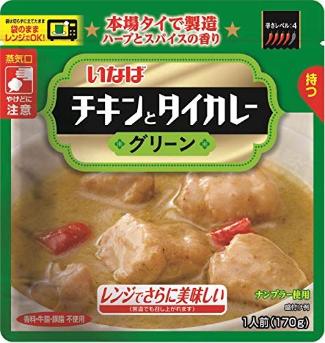 いなば食品 チキンとタイカレーグリーン 170g 6個