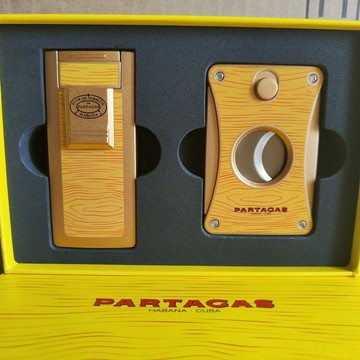 【現貨】古巴官方配件 Partagas cutter & lighter 禮物套組