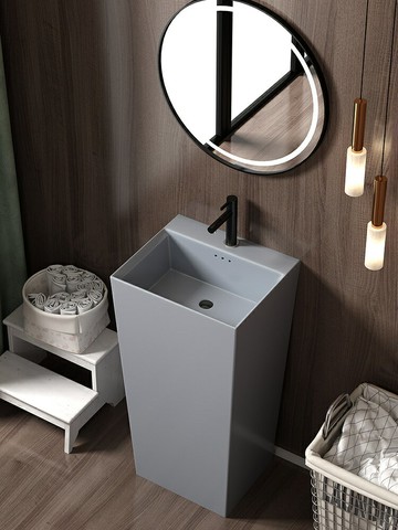 立柱式洗臉盆一體落地式洗手盆陶瓷洗手池家用立柱盆衛生間洗手臺