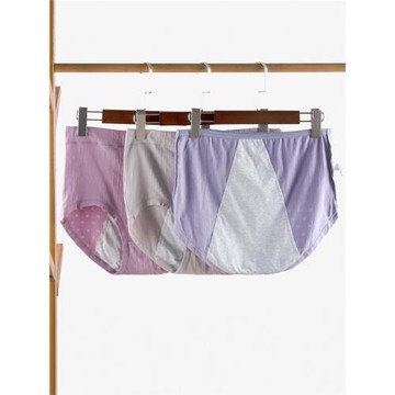 大碼純棉生理褲防漏月經內褲加大透氣胖mm不卡襠彈力200斤高腰三