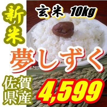 新米Ａ評価令和5年産玄米10kg夢しずく九州佐賀県精米可