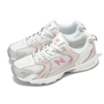 New Balance NB 休閒鞋 530 寬楦 中童 小朋友 白 粉紅 復古慢跑 NB  PZ530EC-W