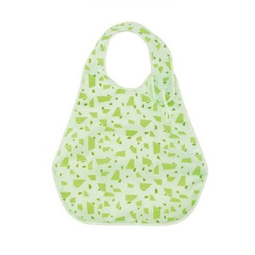 海夫 FOOTMARK 不外漏圍兜兜  防水布料  附口袋  萊姆綠  1入  1個