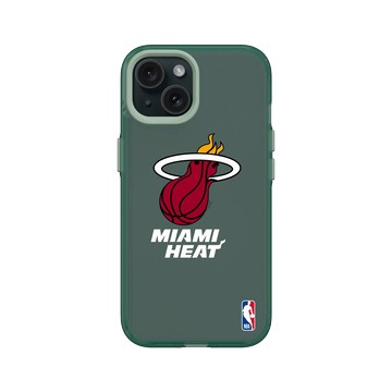 iPhone 15 Clear 憂墨綠 - NBA - Logo-邁阿密熱火 Miami Heat - Light