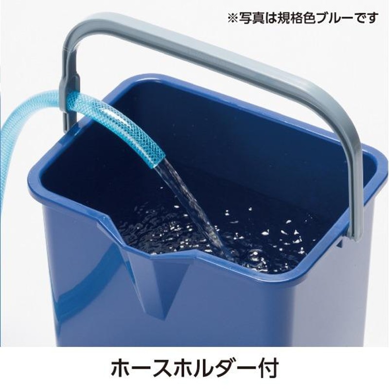 仕切付きバケツII/掃除用品 〔ブラウン〕 アウターバケツ：14L