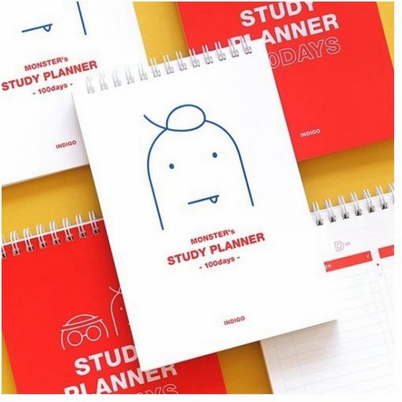 韓国雑貨 シンプルがイチバン Monster S Study Planner 100day Ver スケジュール帳 韓国文房具 可愛い 通販 Lineポイント最大0 5 Get Lineショッピング