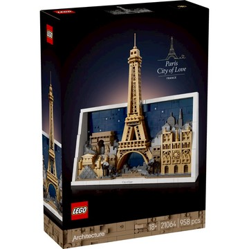 LEGO 21064 建築系列 巴黎 愛之城 Paris City of Love  混和顏色  1個