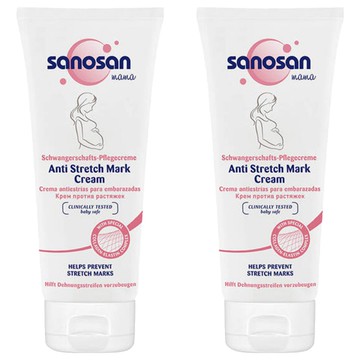 sanosan 珊諾 S孕女神膠原彈力抗紋霜 妊娠紋護理  200ml  2件