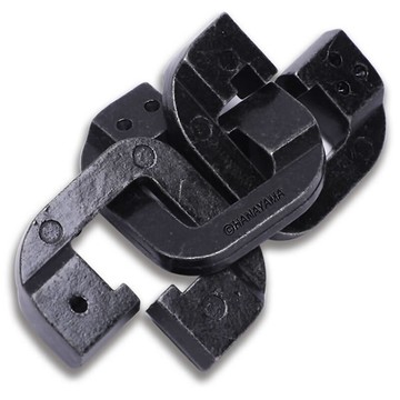 解密玩具 HANAYAMA魔金三角鏈玩具Puzzle鎖款高智商成人高難禮物【MJ7645】