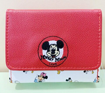 【震撼精品百貨】Micky Mouse 米奇/米妮  短皮夾-米奇紅*91437 震撼日式精品百貨