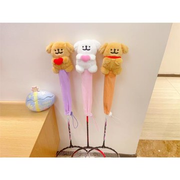 羽毛球拍手柄保護套羽毛球手柄套 線條狗羽毛球拍柄套 球拍套