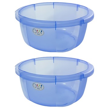 JUSKU 佳斯捷 八寶蓮水盆 藍色 9L  小(35 x 15.8cm)  2個