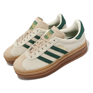 [ACS] adidas 休閒鞋 Gazelle Bold W 女鞋 卡其 綠 厚底 增高 拼接 復古 麂皮 膠底 愛迪達 ID7056