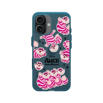 iPhone 17 Clear (相機按鈕) 夜幕藍 - 迪士尼-經典系列 Disney Classics - 愛麗絲夢遊仙境 Alice in Wonderland - The Cheshire Cat