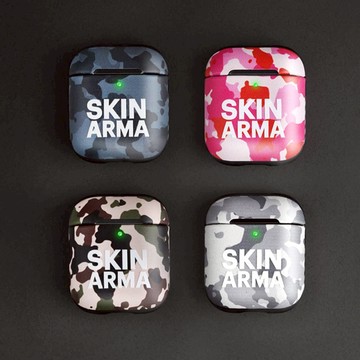 AirPods 1 / 2代 CAMO 迷彩耳機保護套 冰灰