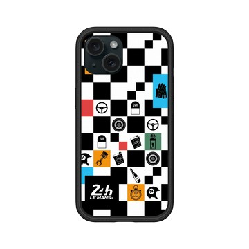 iPhone 15 Mod NX 黑 - 24 Hours of Le Mans - 24H - Checkerboard