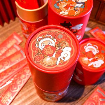 婚慶創意抽簽筒紅包桶利是封面2025新款新年會盲盒上上簽抽獎道具