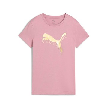 PUMA 基本系列ESS金銀跳豹短袖T恤 女性