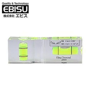 EBISU 水晶平型水平尺(不附磁)E ED-FL