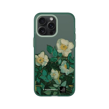 iPhone 15 Pro Max Clear 憂墨綠 - Van Gogh Museum - 野玫瑰