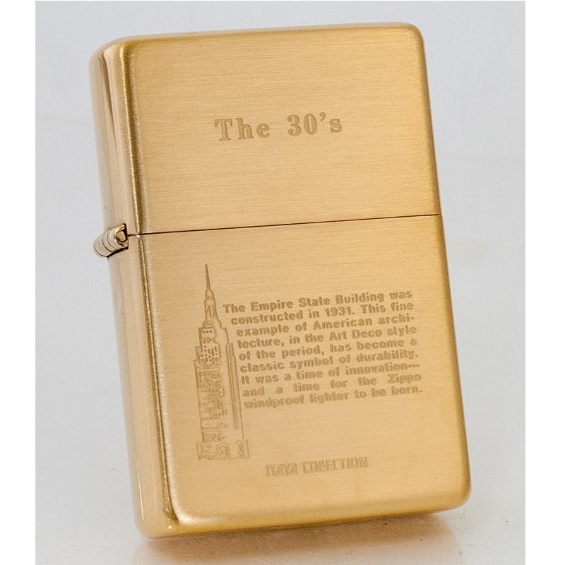 ZIPPO イタヤ・コレクション The 30's ソリッドブラス 1993年製 ジッポーライター