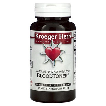 Kroeger Herb Co, Blood Toner，100 粒素食膠囊