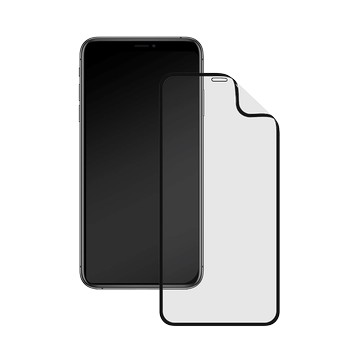 iPhone XS Max 3D壯撞貼 透明黑