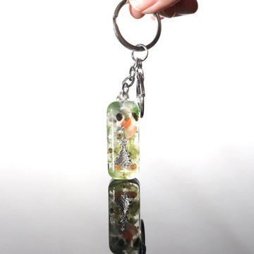 【客製化禮物】聖誕樹鑰匙圈-平靜人緣祝福-可改成項鍊